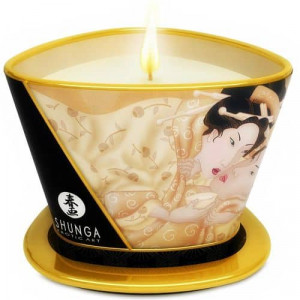 vela grande aceite de masaje de SHUNGA vainilla