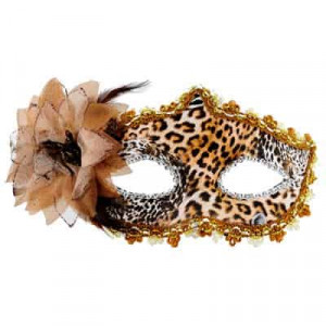 mascara fantasia de leopardo