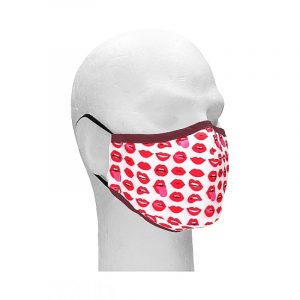 Mascarilla algodon labios con dos filtros detalle
