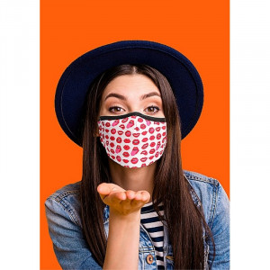 Mascarilla de algodon labios con dos filtros
