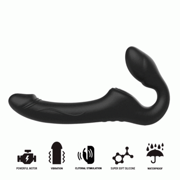 Vibrador strapless con pulsación y 3 motores