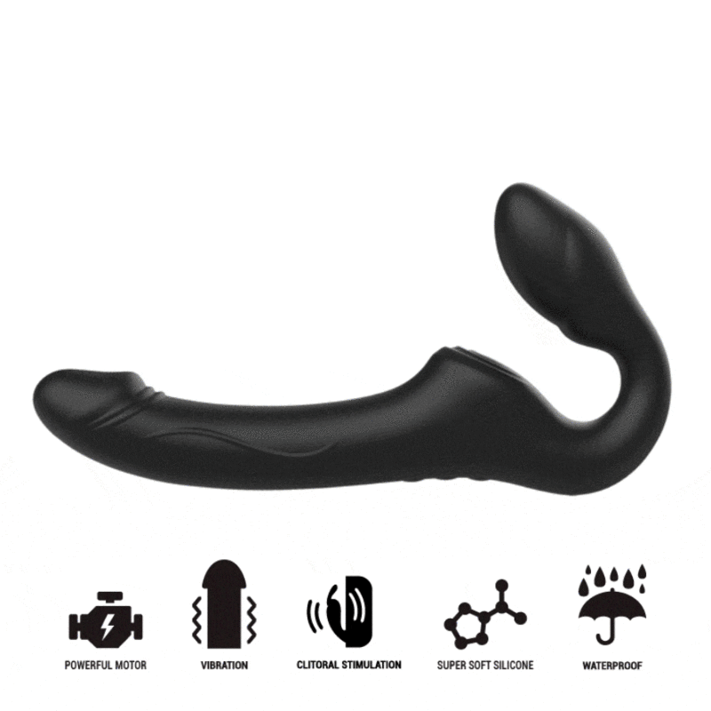 Vibrador strapless con pulsación y 3 motores