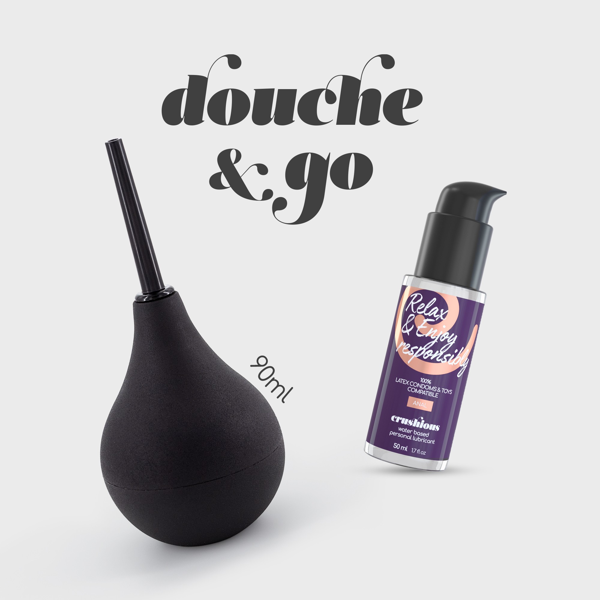 Kit de higiene anal con lubricante relajante anal