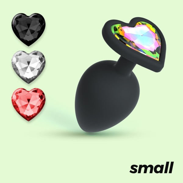 Plug silicona con 4 jewels talla S