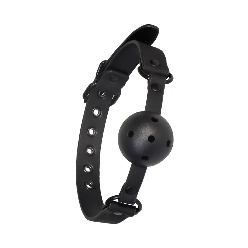 Mordaza de silicona transpirable correa de piel