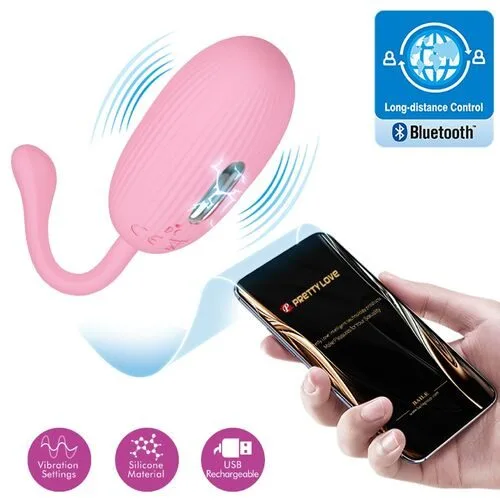 Huevo vibrador recargable con electro shock y APP