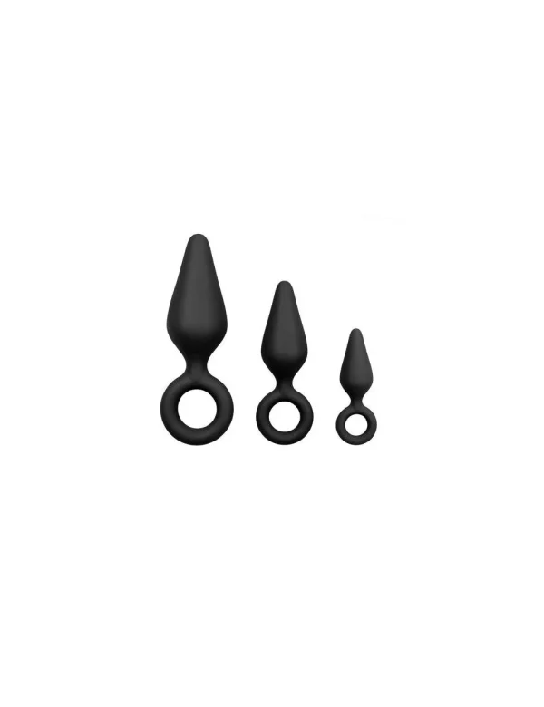 Kit de 3 plug anales de silicona