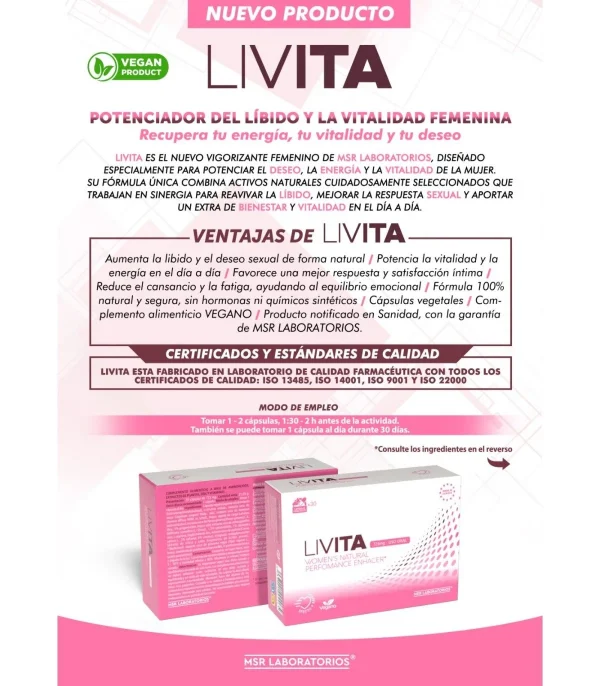Livita capsulas naturales libido mujer