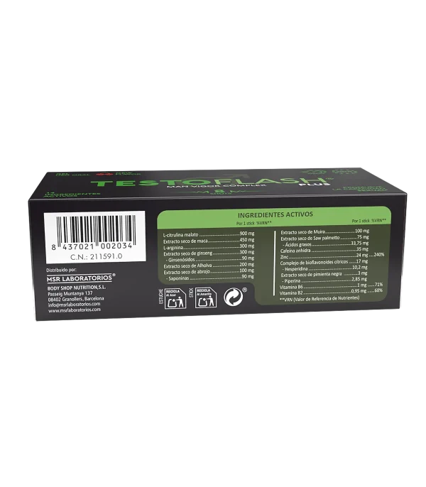 Testoflash® gel oral sabor cereza
