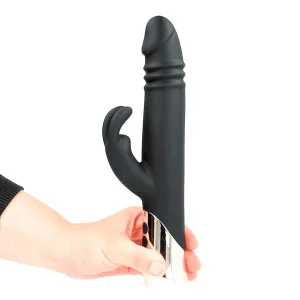 Vibrador rabbit Flemish con empuje recargable