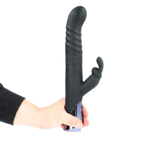 Vibrador rabbit Silver Fox con empuje y rotación