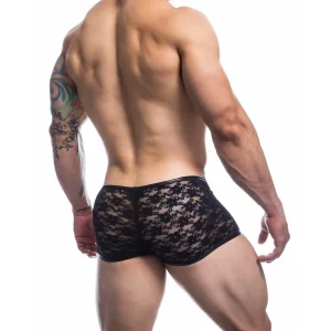 Boxer negro de encaje y polipielTienda erotica Torrejon Boxer negro de encaje y polipielTienda erotica Torrejon