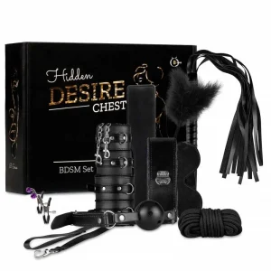 Conjunto de 10 piezas negro para BDSMTienda erotica Torrejon