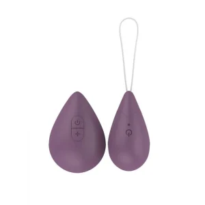 Mini huevo recargable morado con control remoto
