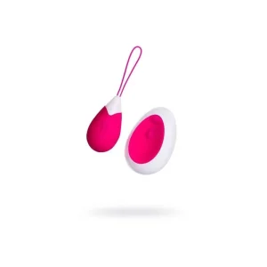Mini huevo vibrador con mando rosa