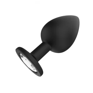 Plug de silicona negro talla STienda erotica Torrejon