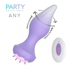 Plug vibrador y rotador con control y luzTienda erotica Torrejon Plug vibrador y rotador con control y luzTienda erotica Torrejon